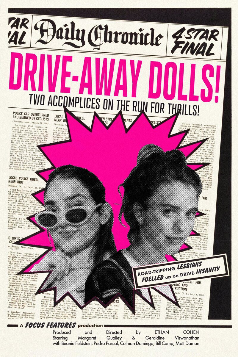 Drive-Away Dolls poster film Ethan Coen