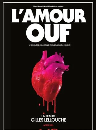 La locandina ufficiale del nuovo film di Gilles Lellouche presentato a Cannes77, Beating Hearts (L'amour Ouf)