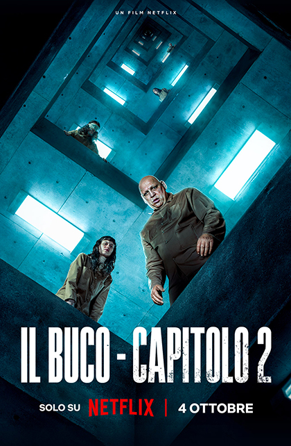 La locandina ufficiale di Il Buco 2, nuovo film Netflix diretto da Galder Gaztelu-Urrutia