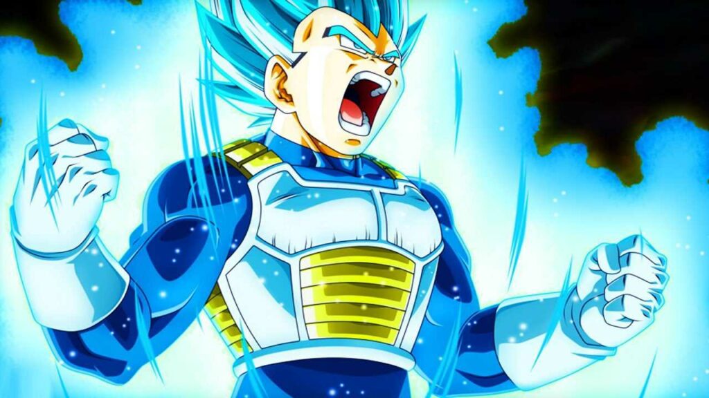 La forma di Super Saiyan God Super Saiyan in Dragon Ball