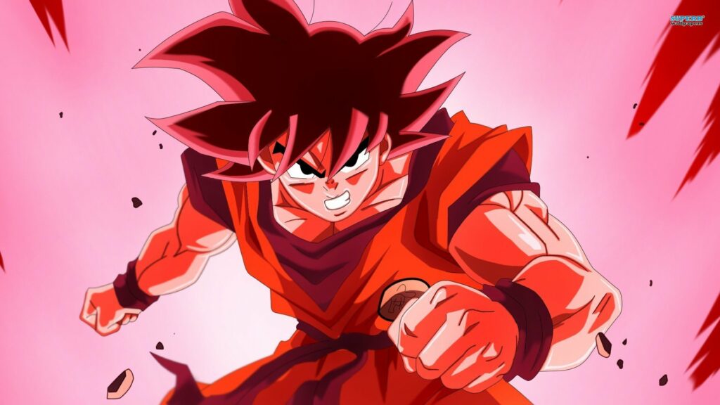 La forma Kaioken utilizzata in Dragon Ball